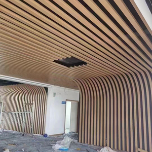 Hochwertige Maßanfertigung Dekorative Aluminium-Holzmaserung-Decke für Einkaufszentren, Büros und Lobbys - Product Image 3