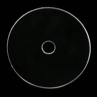 Clear Round Disc