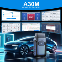 XTOOL Anyscan A30M Bluetooth OBD2 escáner herramientas de diagnóstico de coche 26 + lector de código de servicio de reinicio protocolo CANFD actualización gratuita de por vida