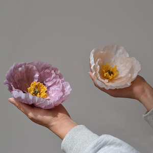 Fiore Gigante di Papavero in Seta Goffrata Floson Superior, 14cm, per Creazioni Artigianali Fai-da-Te, <span class=keywords><strong>Sfondi</strong></span> per Fotografia Matrimoniale - Product Image 4