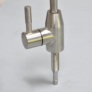 Robinet de cuisine en acier inoxydable 304, mitigeur à poignée unique, valve en céramique, montage sur plan, style européen, avec filtre à eau - Product Image 2