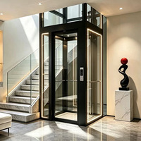 Ascenseur hydraulique personnalisé à profil bas pour maison privée, conception sans fosse, compact, pour villa résidentielle, idéal pour petite famille, maison privée