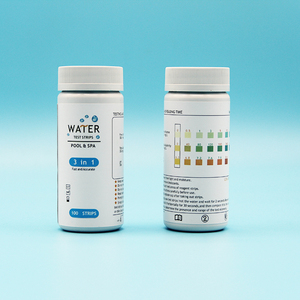 3 in 1 수영장 물 테스트 스트립 수질 테스트 키트 100 스트립 SPA 물 경도 테스트 스트립 - Product Image 4