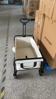 BNcompany Chariot utilitaire pliable réglable et robuste Chariot extérieur portable pour pique-nique et camping à la plage