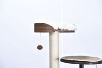 Grande tour d'escalade pour chat, plateforme de saut à plusieurs niveaux, structure en bois, arbre d'activité stable pour chat