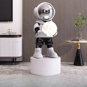 Gran oferta, escultura <span class=keywords><strong>de</strong></span> astronauta <span class=keywords><strong>de</strong></span> arte Pop <span class=keywords><strong>de</strong></span> resina con adorno <span class=keywords><strong>de</strong></span> luz <span class=keywords><strong>de</strong></span> <span class=keywords><strong>luna</strong></span>, escultura <span class=keywords><strong>de</strong></span> dibujos animados <span class=keywords><strong>de</strong></span> resina para decoración interior del hogar - Product Image 6