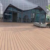 Planche de terrasse extérieure en WPC teck, grain de bois 3D, imperméable, antidérapante, revêtement composite pour jardin, patio, piscine et balcon