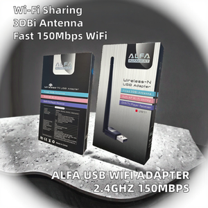Adaptador WiFi Externo <span class=keywords><strong>ALFA</strong></span> de Alta Calidad <span class=keywords><strong>USB</strong></span> 2.0 2.4GHz 150Mbps CE con Controlador Realtek para Servidor - Product Image 2