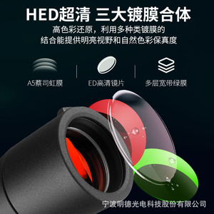 Ningbo Mingde Optical Monocular 25-75X60 Manual Focus Civil Telescope <b>Natural</b> Observation Outdoor Use - Product Image 5