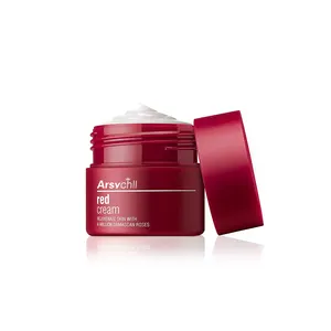 Private Label OEM/ODM Naturale Organico di Bellezza Anti-invecchiamento Cura Della Pelle La Cura Della Pelle Rosa Rosso Idratante Sbiancamento Crema Per Il Viso