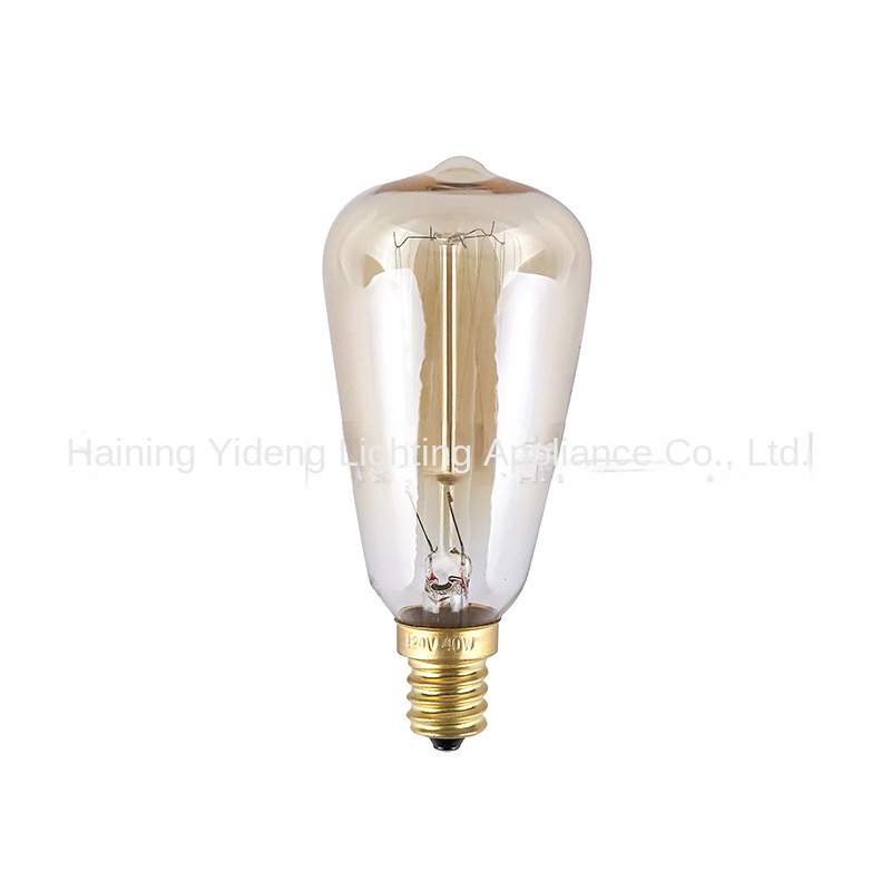 Yafeite Creative Retro Carbon Filament E27 Screw Lamp Glass Edison Bulb 40W | Vintage Lighting