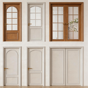 Porta Interna Moderna in Pino Italiano con Pannello in Melamina, Trattamento Antiumidità per Casa, Cucina, Villa, Appartamento, Camera da Letto, Ingresso - Product Image 6