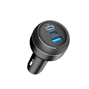 Chargeur de voiture LKTOP 100W 2 USB-C + 1 USB-A Adaptateur de voiture rapide PD/QC pour ordinateur portable iPhone Android 12V/24V Chargeur de véhicule - Product Image 3