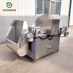 Freidora automática a gas de lote para plátanos, cebollas, cacahuetes y pollo frito - Product Image 2