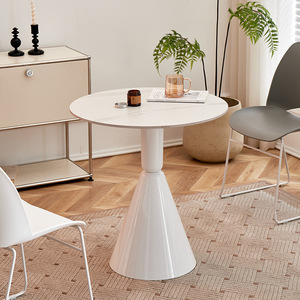 <span class=keywords><strong>Tavolo</strong></span> da Pranzo Circolare Moderno in Pietra per Cucina, Feste, Negozi di Tè, Balcone - Arredamento Casa, Mobili per Sala da Pranzo Smontabili - Product Image 3