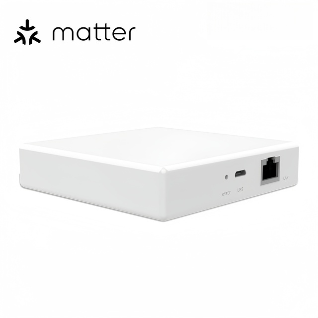 SLS Tuya Matter Zigbee 3.0 Electric Wired Gateway Hub with USB & LAN for Hotel & RV Compatible HomeKit Alexa Google