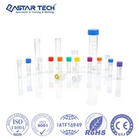 Tube de microcentrifugation conique jetable en plastique PP transparent moulé par injection OEM pour le traitement d'échantillons en laboratoire
