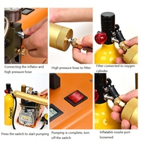 DIDEEP Modèle 009 Compresseur Électrique Submersible en Acier pour Respiration Sous-Marine, Rapide, Inodore, Haute Pression 40Mpa 220V 1800W
