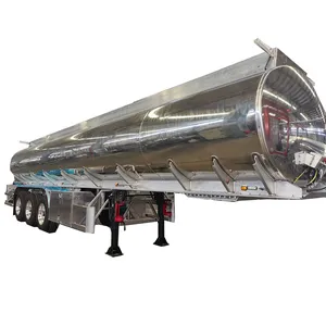 42 CBM Export ADR Standard Aluminum Alloy Oil Transfer Semi-trailer with ASME Test Report