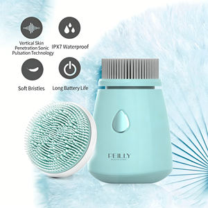 Cepillo de Masaje Facial Eléctrico de Silicona Suave, Dispositivo de Limpieza Facial, Logotipo Empresarial OEM - Product Image 6