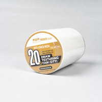 MEIGEER 20cm*20m Filet anti-fissures standard, toile de plâtre flexible en polyester pour plafond et mur en plâtre