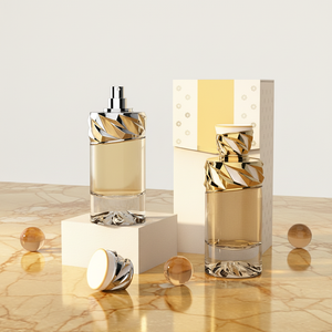 100ML New Design Perfume Bottle Glass Bottle <b>Empty</b> Spray High-Grade Fragrance Vial Perfume Packaging With <b>Box</b> - Product Image 1