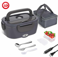 Hochwertige Portable 2-in-1 Elektrische Lunchboxen, Isoliert zum Warmhalten von Speisen für Auto, LKW, Zuhause und Büro, Beheizbarer Essensbehälter