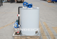 Machine à glace en flocons SINDEICE 1t 1.5t 2t 2.5t, évaporateur à glace en tambour pour le refroidissement du poisson, prix usine chinois en promotion