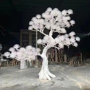 Albero <span class=keywords><strong>di</strong></span> <span class=keywords><strong>Pino</strong></span> Artificiale Realistico in Fibra <span class=keywords><strong>di</strong></span> Vetro, Resistente ai Raggi UV, Durevole, Intagliato, Multicolore, Stile Bonsai Cinese per Centri Commerciali e Hotel - Product Image 6