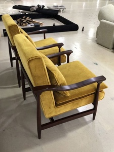 <span class=keywords><strong>Fauteuil</strong></span> en velours rustique pivotant <span class=keywords><strong>jaune</strong></span> Orange simple coin rembourré nordique luxe moutarde L forme italien <span class=keywords><strong>Vintage</strong></span> émeraude meilleur pour - Product Image 5