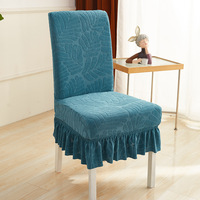 Housse de chaise et de tabouret élastique épaissie universelle pour usage domestique