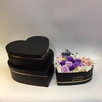 Hartvormige bloemenbox fruit cadeaudoos driedelige cadeauverpakkingsset bruidsbloemenarrangementdoos