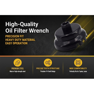 <b>Oil</b> <b>Filter</b> Cap <b>Wrench</b> 64mm 14 Flute Steel <b>Oil</b> <b>Filter</b> Cap Removal Tool - Product Image 3