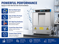 Mini lave-vaisselle automatique sous comptoir en acier inoxydable, machine à laver intégrée pour usage commercial et domestique
