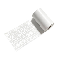 Étiquette adhésive thermique imperméable continue Kinmit sans support, blanche, 4"x6", rouleau de papier