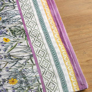 Manteles individuales con borlas circulares de algodón de cáñamo Chic bohemio, Decoración de mesa reutilizable impermeable para boda, estilo a cuadros elegante - Product Image 5