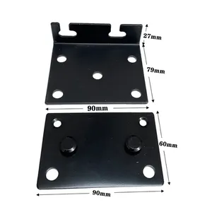 ISO perabot kasur engsel perangkat keras kualitas tinggi aksesori konektor bagian galvanis cap logam pengelasan bengkok