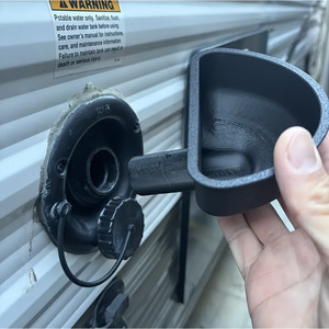 Rv Water Tank Filling Funnel Blue Plastic For Rv Trailers And Campers - Product Image 3