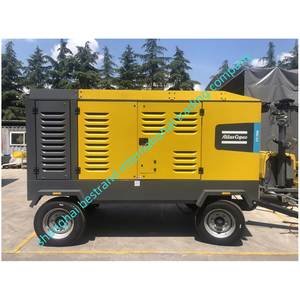 Compresor de aire de tornillo diésel portátil, motor/motor refrigerado por aire, 23bar, 26m3/min, perforación de pozos de agua de alta presión, 960-23, - Product Image 1