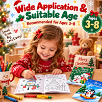 Livre de coloriage de Noël pour enfants, livre d'activités de coloriage de Noël, livre d'activités de coloriage pour les fêtes, cadeau de Noël