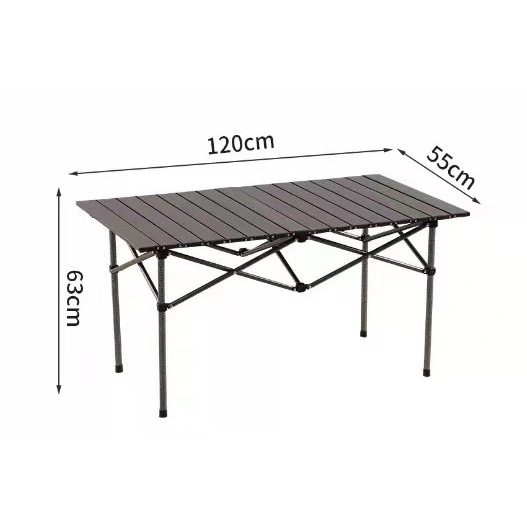 Black 1.2-meter long table