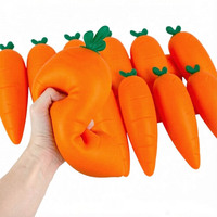 Jumbo Blind Box Squishy Toys Soft TPR Funny Simulation Carrot Giant Stress Relief Toys Slow Rebound Squishy Toys