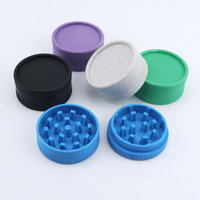 Broyeur à épices biodégradable, accessoires pour fumer du tabac, broyeur à herbes en plastique fibreux, vente en gros, broyeur à herbes de 55 mm