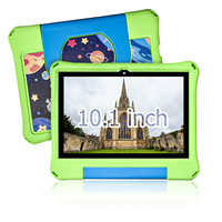 Tablette éducative pour enfants de 10,1 pouces, Android 12.0, processeur octa-core Intel, 4 Go de RAM, 64 Go de stockage, Wi-Fi, type-C, étui EVA pour enfants, nouvelle