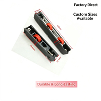 Rouleau à rainure en nylon rouge anti-usure, poulie de fenêtre coulissante pour boîtier de porte coulissante en aluminium