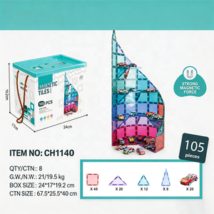 Blocs <span class=keywords><strong>de</strong></span> <span class=keywords><strong>construction</strong></span> magnétiques pour garage <span class=keywords><strong>de</strong></span> stationnement avec voitures, jouet éducatif STEM DIY, ensemble <span class=keywords><strong>de</strong></span> <span class=keywords><strong>construction</strong></span> <span class=keywords><strong>de</strong></span> 7,5 cm, vente en gros <span class=keywords><strong>de</strong></span> jouets en vrac - Product Image 1