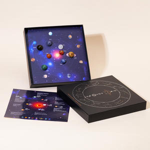 ชุดกล่องคริสตัลธรรมชาติทรงกลมแปดดาวเคราะห์ พร้อมโลโก้ แร่คริสตัล ของขวัญสำหรับการเรียนการสอนวิทยาศาสตร์สำหรับเด็ก - Product Image 5