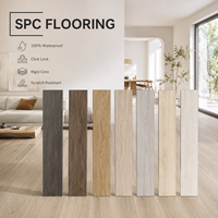 Baldosas de PVC SPC, Resistentes al Agua, con Núcleo Rígido, Sistema de Clic, Vinilo en Tablas de 5mm, Base IXPE, Diseño de Roble, Exportación de Fábrica, Proveedor Mayorista