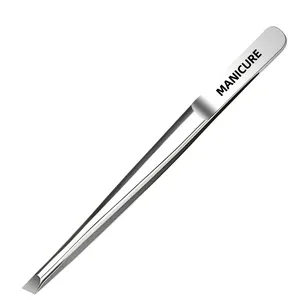 Pinzas de Acero Inoxidable, Herramienta Adecuada para Aplicación de Cejas y Pestañas, Recorte de Barba y Bigote, Aplicador de Cejas Postizas, Regalos - Product Image 4