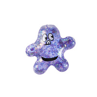 Balle anti-stress à rebond lent pour enfants, en poudre de maltose dorée, à modeler, motif étoile de mer, animal marin, pour le divertissement et la relaxation